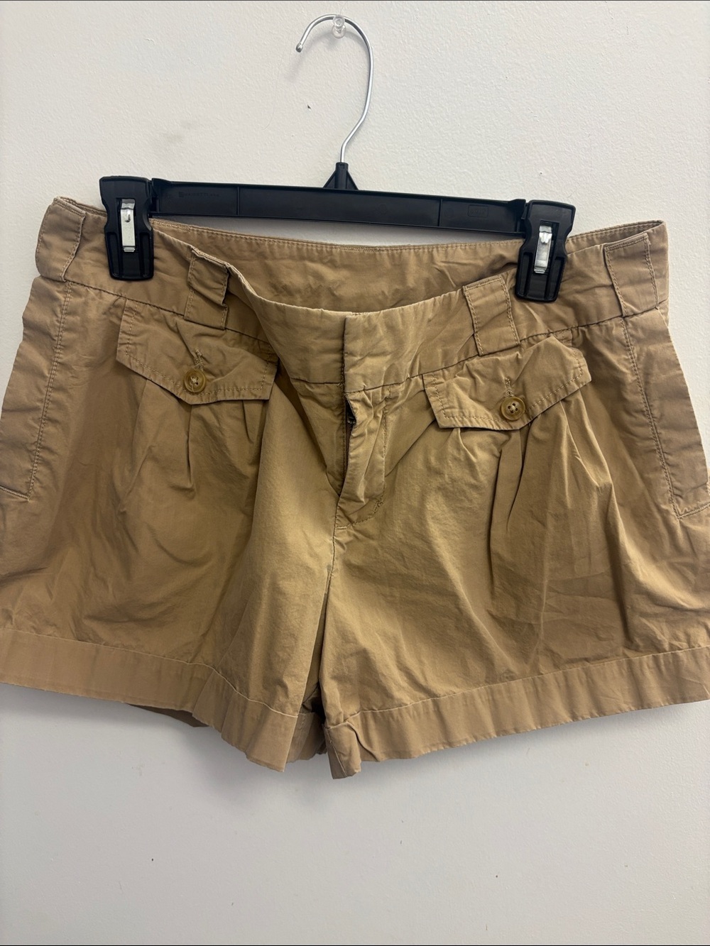 LONDONJEAN Khaki Tan Utility Bermuda Shorts